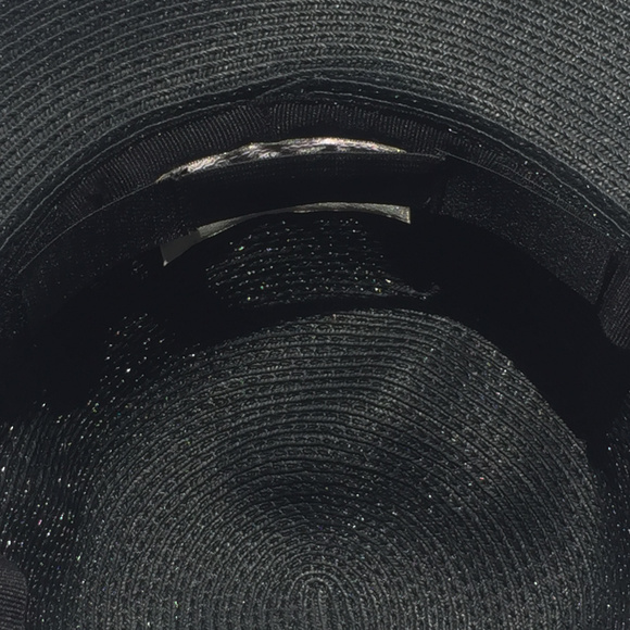 Sydney Harbor Adjustable Black 100% Paper Hat - Picture 6 of 7